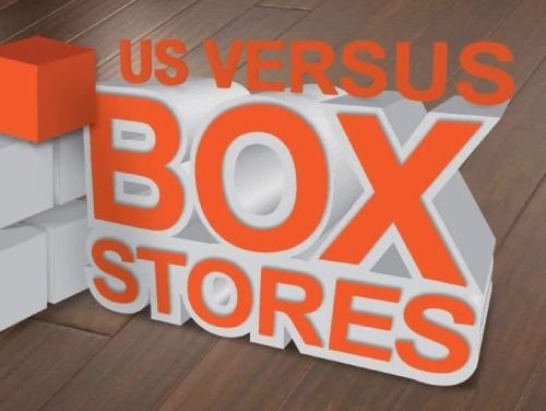 Us versus big box stores - Carpet World of Martinsburg in WV